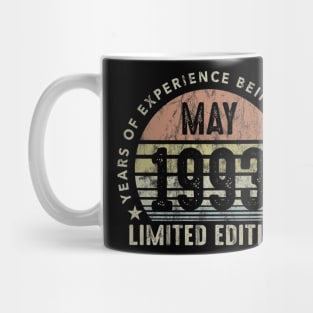 Born In May 1993 Vintage Sunset 27th Birthday All Original Mug